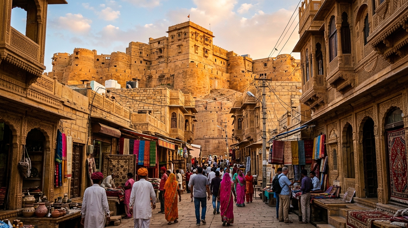 Jaisalmer travel scene