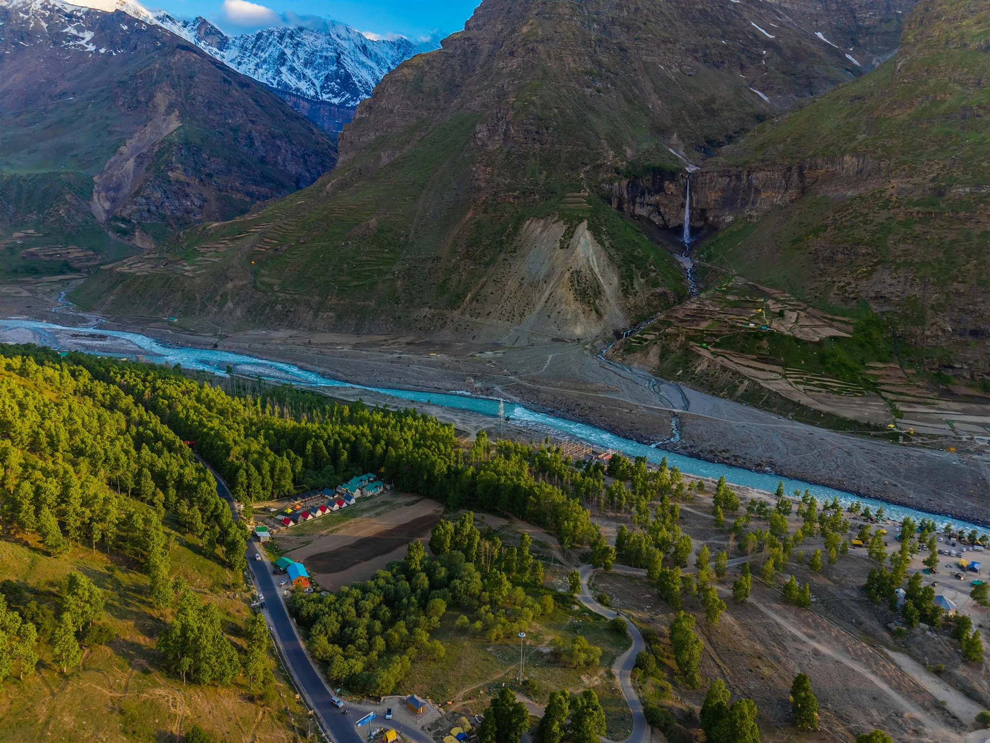 Himalayan Mountain & Valley View