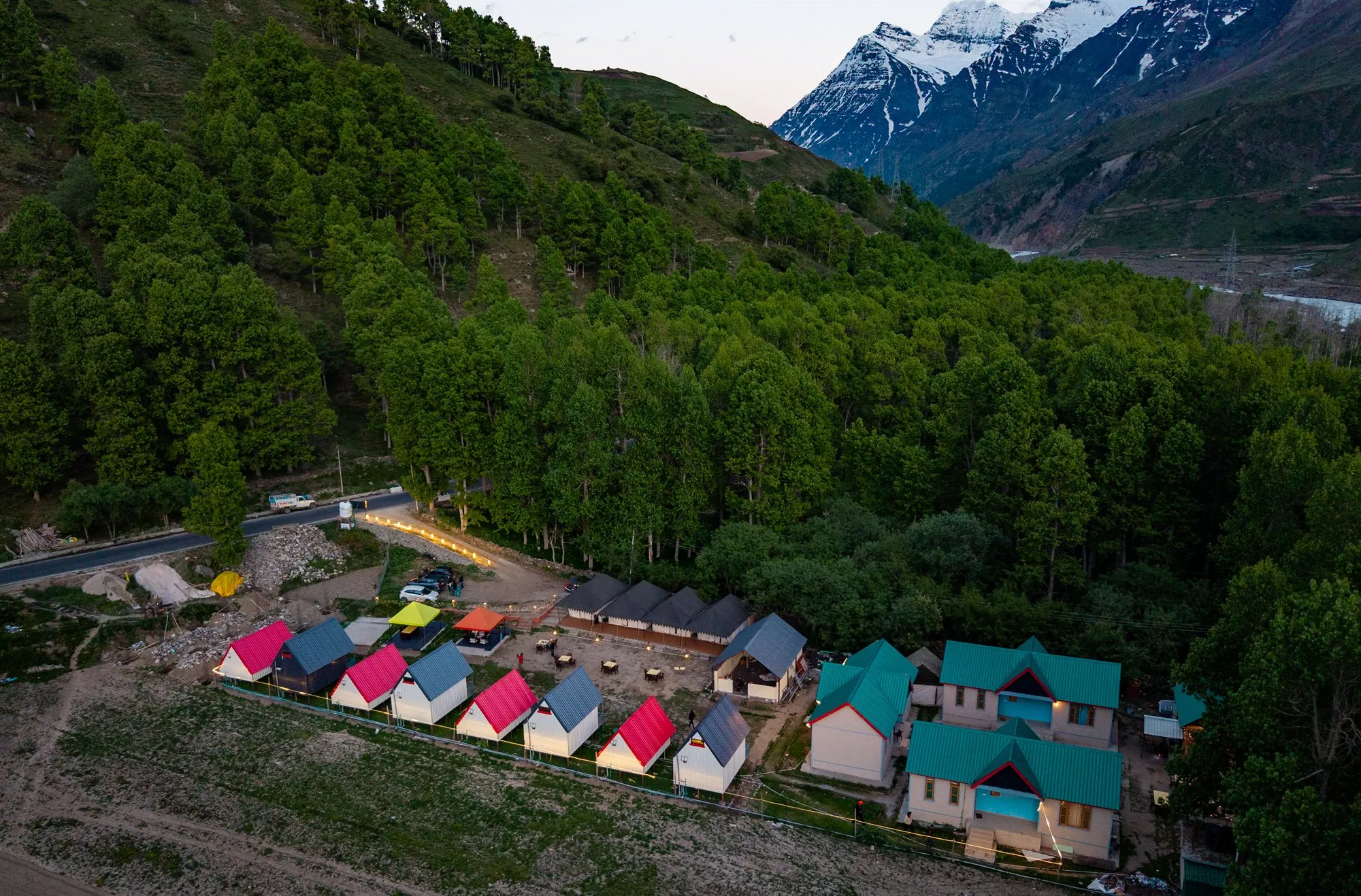 Himalayan Mountain & Valley View