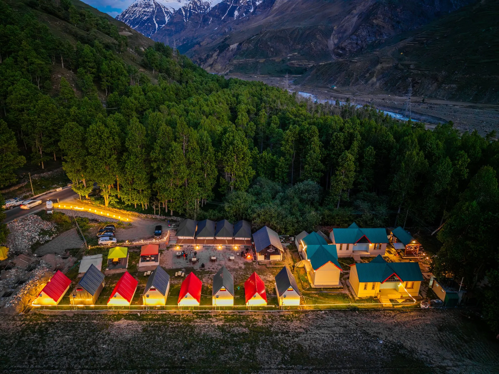Himalayan Mountain & Valley View
