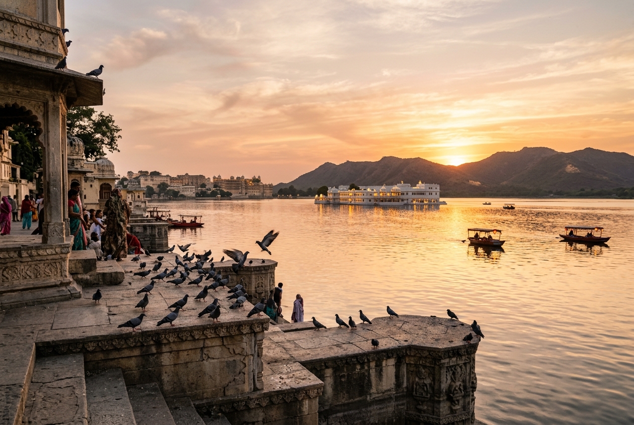 Lake Pichola Sunset Walk